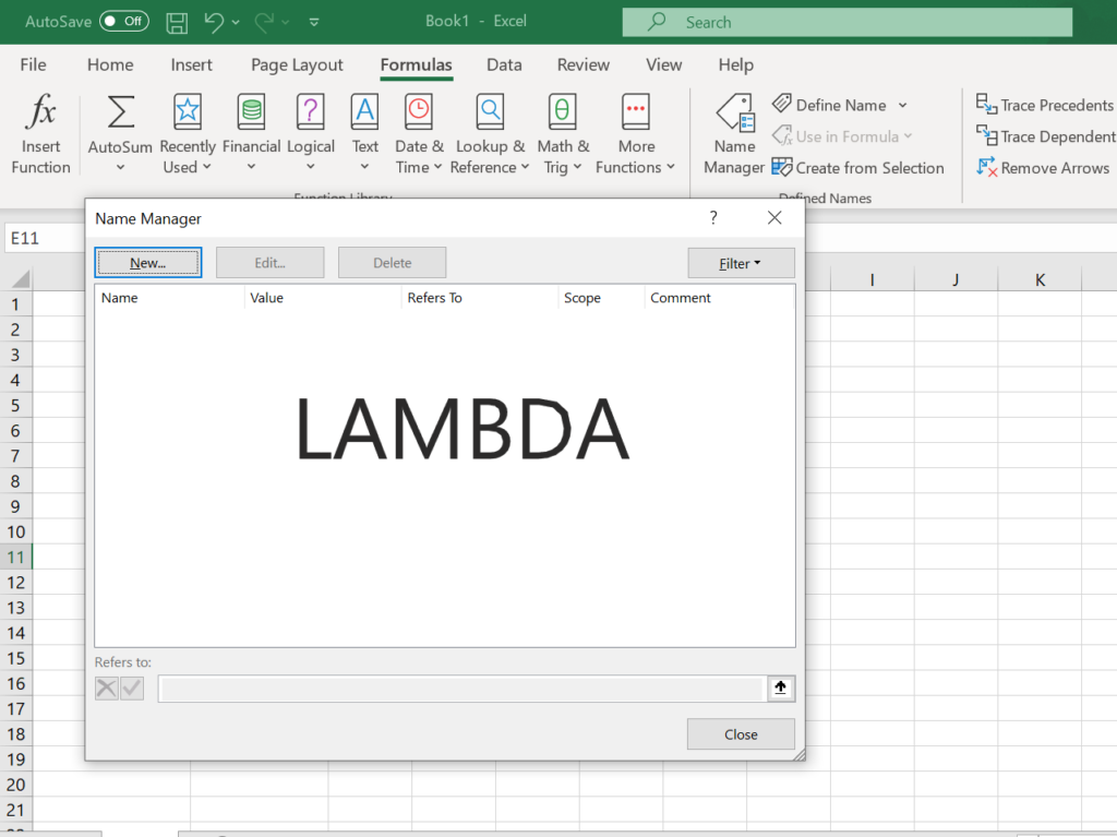 Excel Lambda