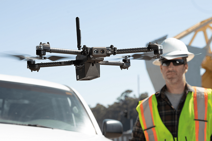 Skydio X2 used for equipment inspection