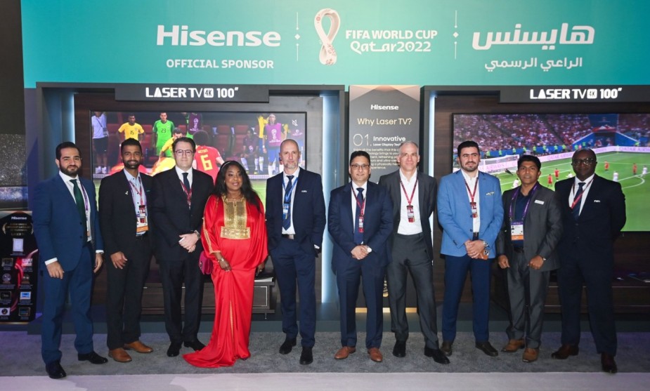 Hisense L9G Laser TV Unveiled at the FIFA World Cup Qatar 2022 Final Draw