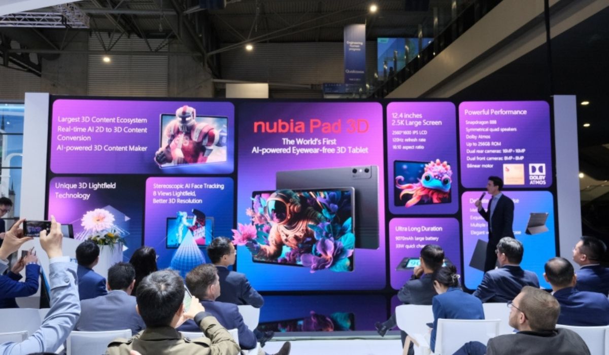 ZTE Nubia's first 3D AI tablet: offers eyewear-free immersive 3D experiences & content creation