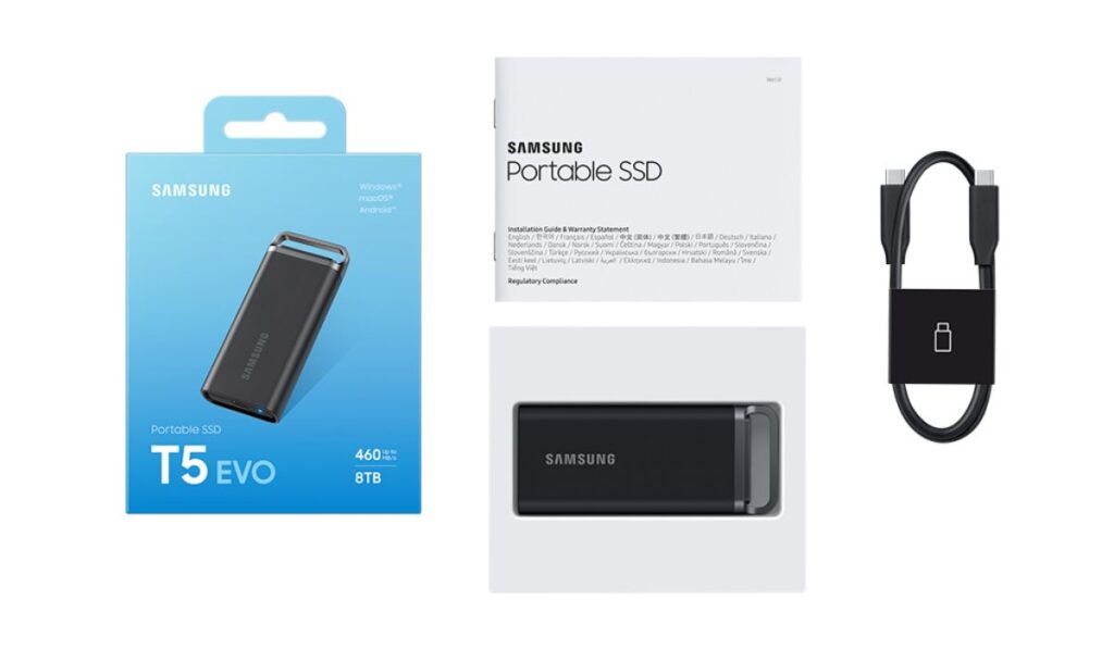 Samsung introduces T5 EVO new portable drive with 8TB capacity and faster speeds